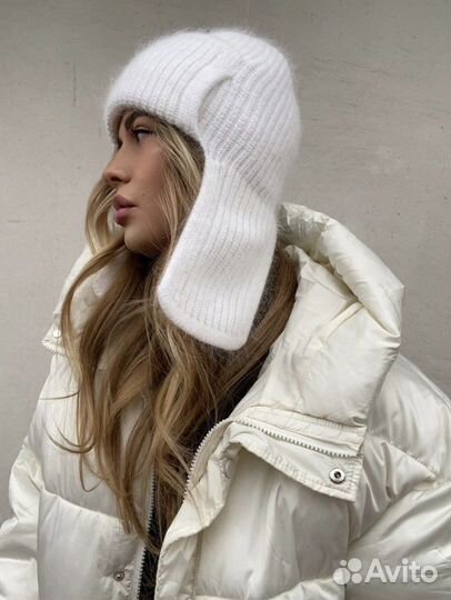 Шапка ушанка женская