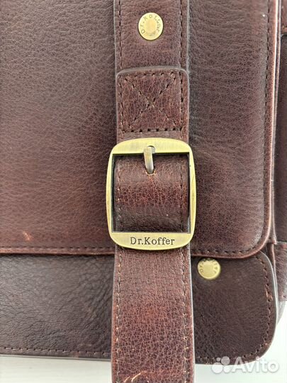 Мужской кожаный портфель dr koffer