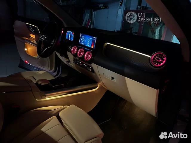 Подсветка салона Мерседес GLA, B class 2021