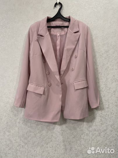 Пиджак женский 44 46 розовый