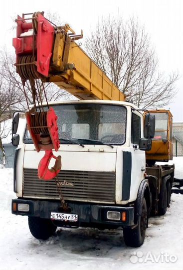 Аренда и услуги автокрана, 25 т, 21 м, с гуськом 9 м