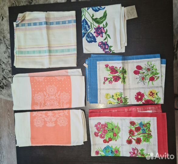 Полотенца кухонные, скатерть СССР