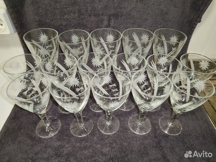 Фужеры хрусталь,ссср.Цена за все