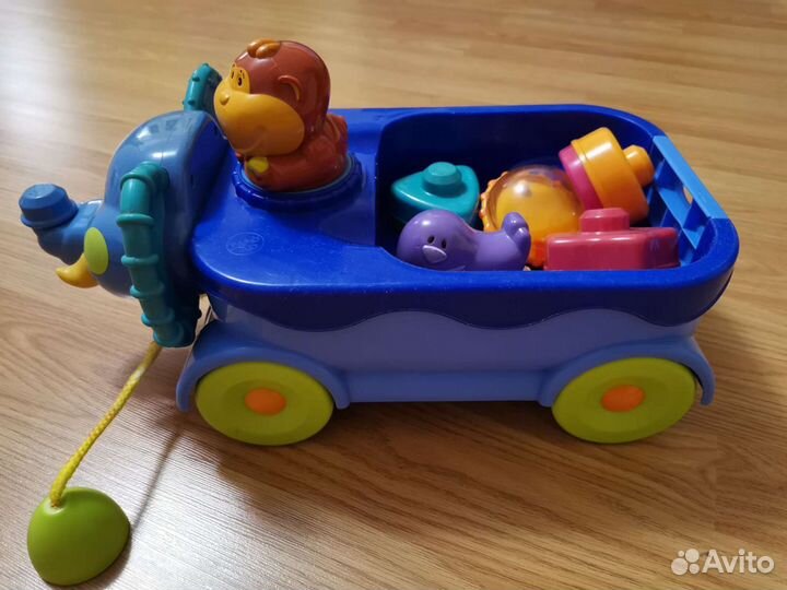 Игрушка слоник-грузовичок развивающий