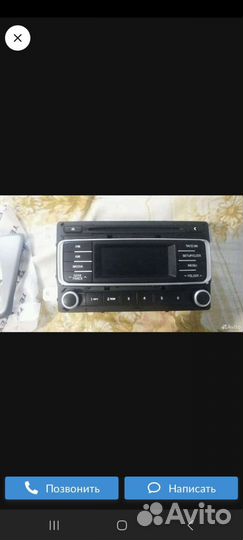 Штатная магнитола на kia rio 3