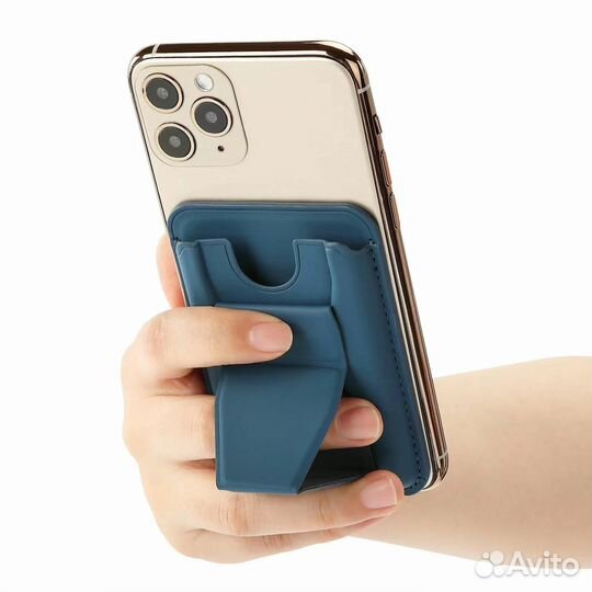 Магнитный держатель для карт с подставкой Magsafe