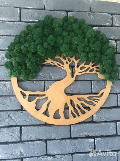 Панно из стабилизированного мха