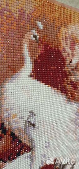 Картина из алмазной мозайки готовая. Ручная работа