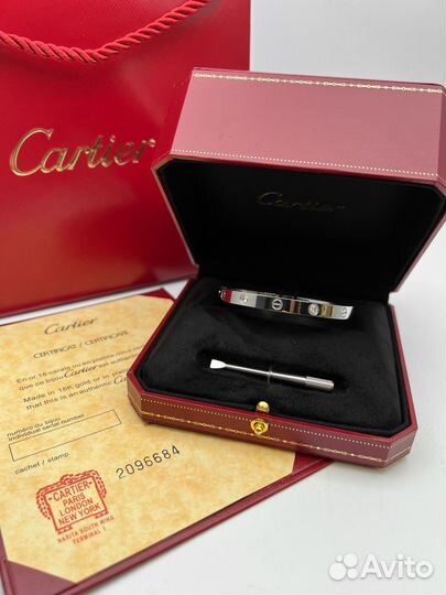 Браслет cartier love с отверткой