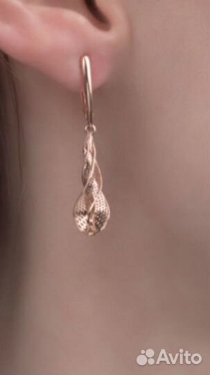 Золотые серьги