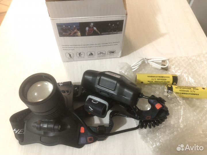 Налобный фонарь новый