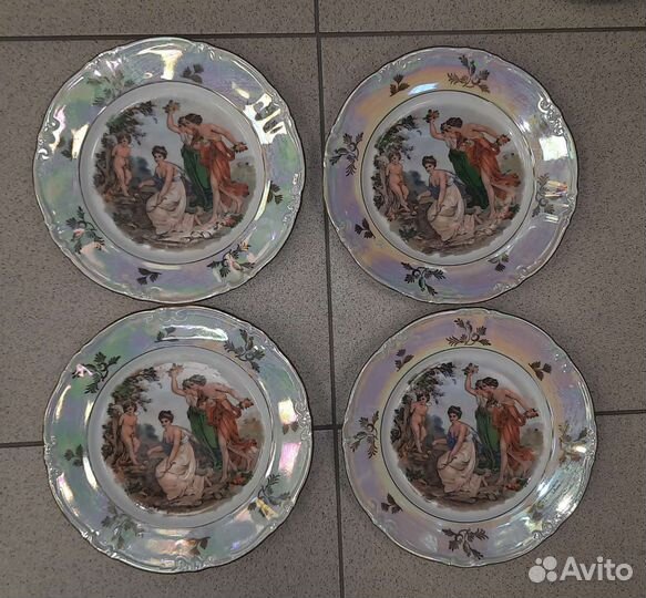 Мадонна тарелки, блюдца, чашки, блюдо