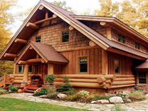 Обработка (покраска) деревянного дома защитой