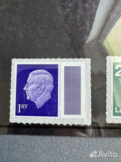 Марки почтовые Великобритания Карл III Чарльз 2023