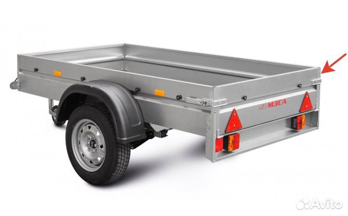 Стойка борта прицепа мзса 817700.002, задняя прав