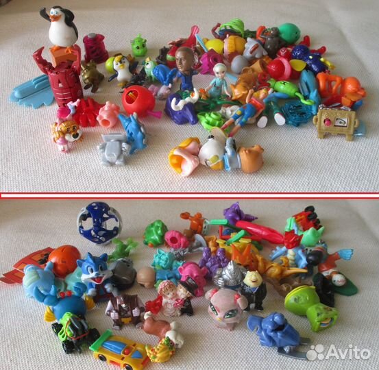 Фигурки киндер, ч-чупс и другие мелкие игрушки