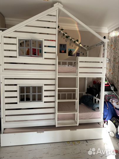 Кроватка домик Кровать Дом (лиственница)