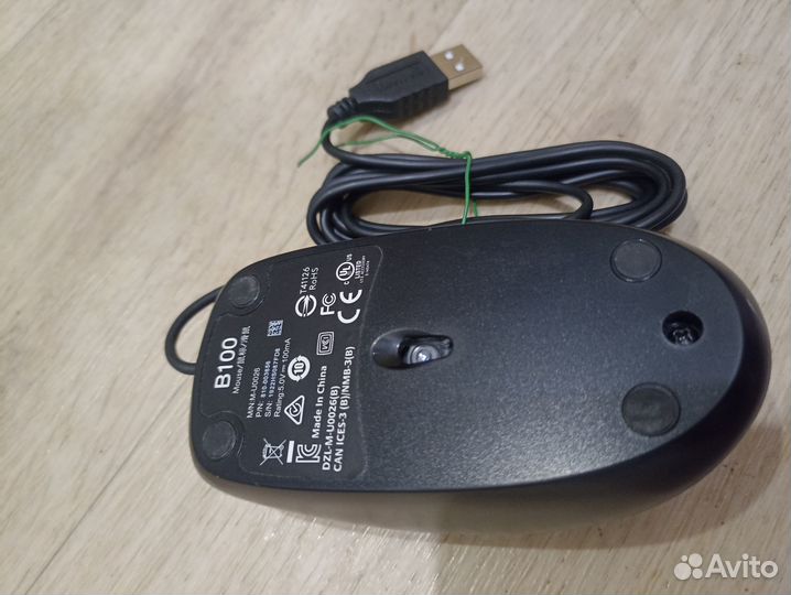 Мышка logitech b100