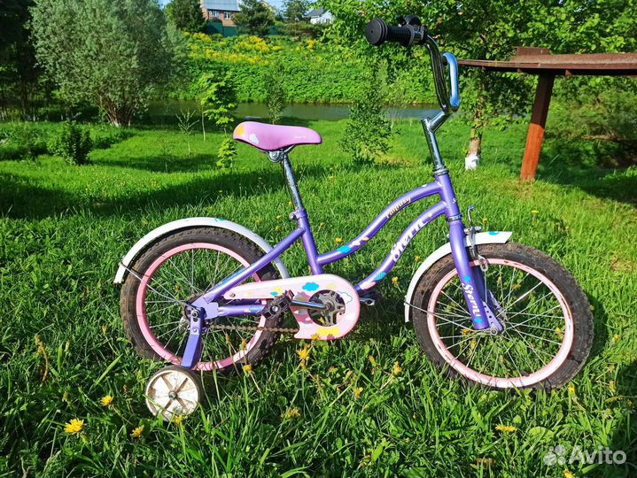 Велосипед stern для девочки с ручкой