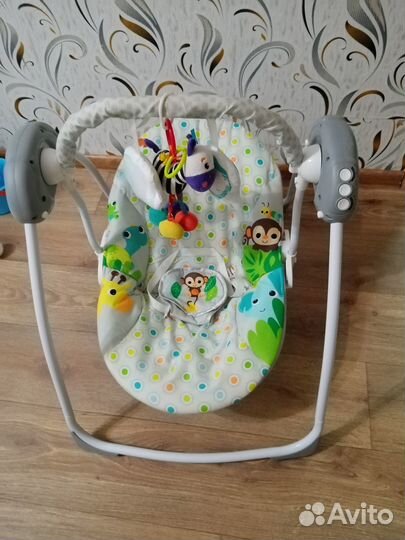 Электронные качели шезлонг 29284 (White / Белый)