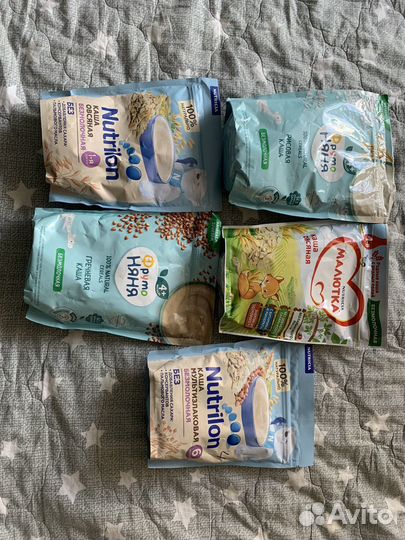 Детские каши безмолочные