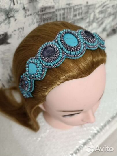 Ободок для волос ручной работы