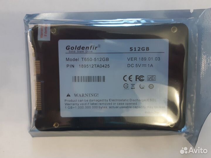 Новые SSD диски 512Gb