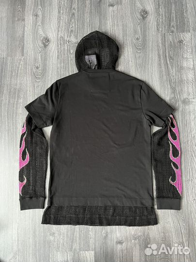 Givenchy Overlapped Hooded T-Shirt Flames
