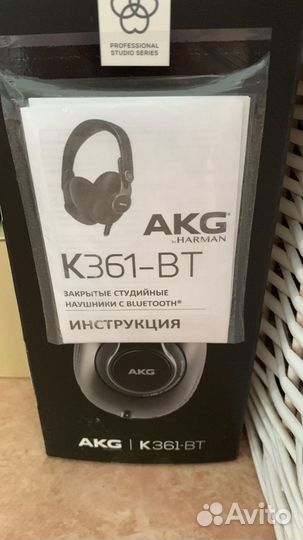 Студийные наушники akg k361 bt черные