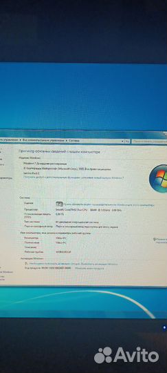 Системный блок hp compaq dc7800p и монитор
