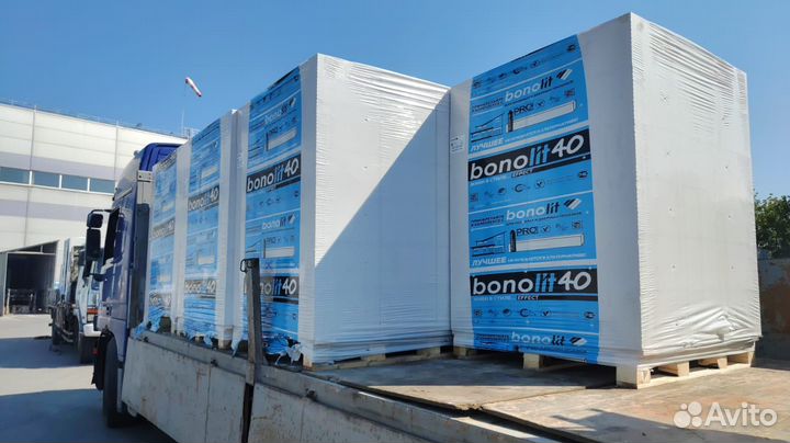 Газобетонные блоки с завода Бонолит
