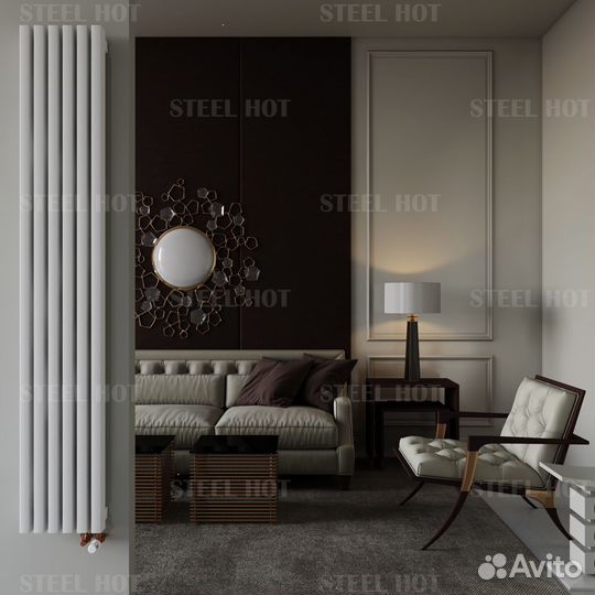 Вертикальный трубчатый радиатор Steel Hot