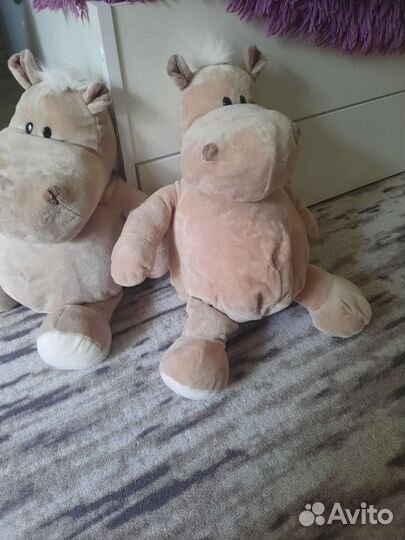 Мягкая Игрушка бегемот Orange toys 45см