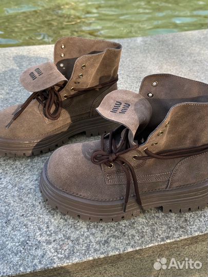 Ботинки зимние miu miu женские