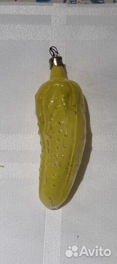 Елочные игрушки СССР. Огурец. Лот 1