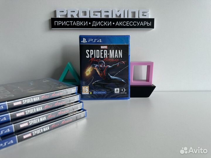 Человек-паук Miles Morales новые диски PS4