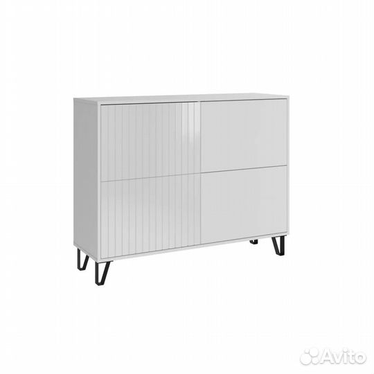 Комод Ливерпуль Белый Глянец 120x95x38
