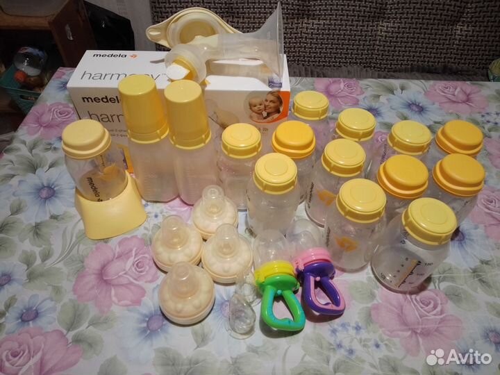 Молокоотсос medela ручной и бутылочки