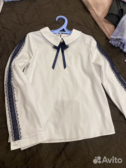 Школьные блузки для девочки 134 пакетом