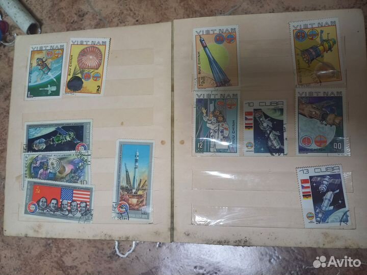 Почтовые марки СССР космос
