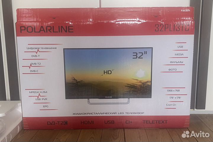 Новый телевизор HD Polarline 32 дюйма 32PLI3TC