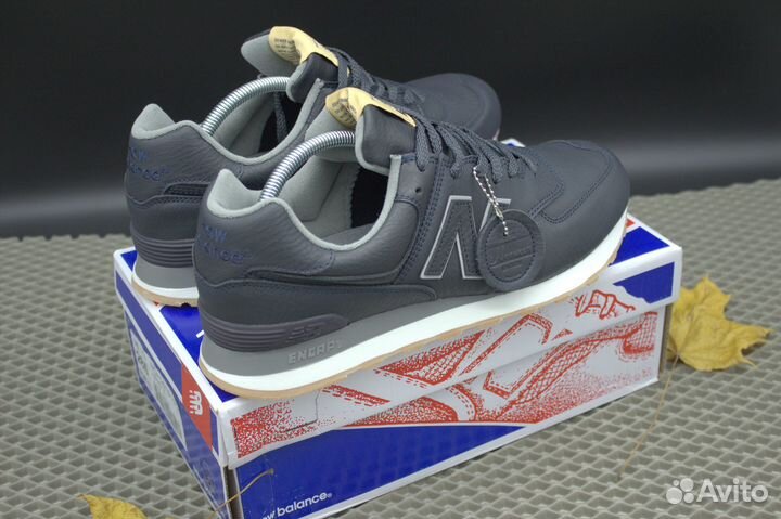 Кроссовки NEW balance 574 мужские, кожаные