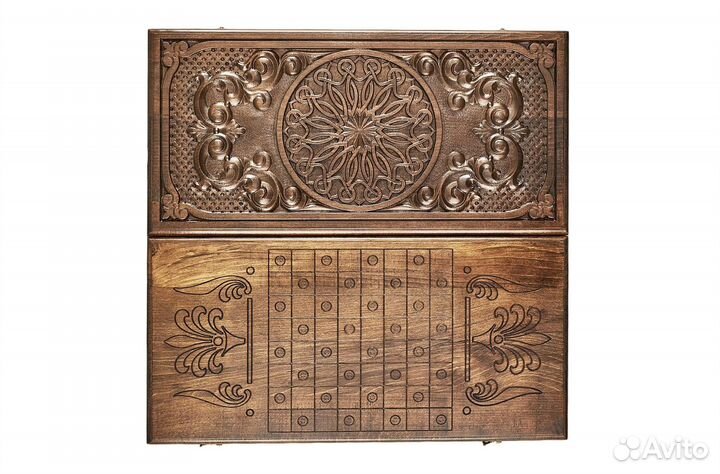 Нарды и шашки резные Ночная звезда 62 х 64 см бук Армения 62649