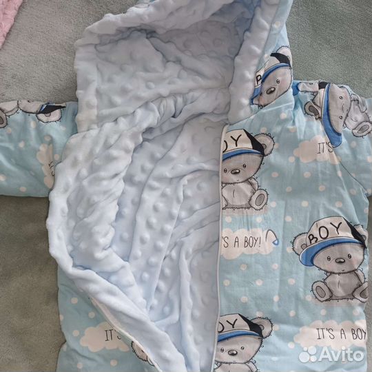 Конверт на выписку для мальчика весна осень