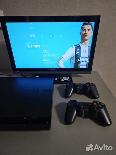 Sony Playstation 3 slim прошитая+ 45игр