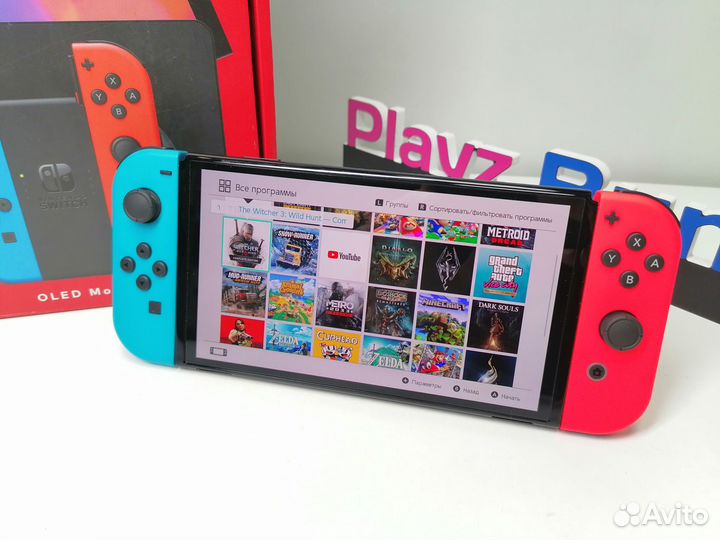 Прошита Новый Nintendo Switch Oled 256gb+999игр