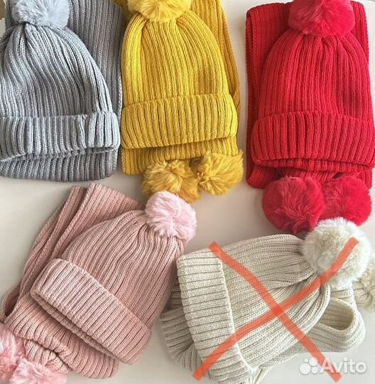 Комплект шапка и шарф