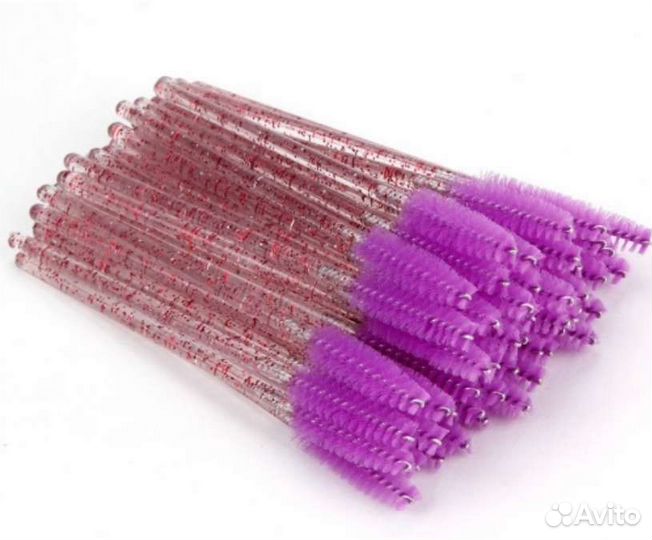 Щеточки для ресниц нейлон, упак. 50 шт