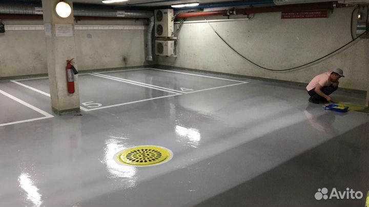 Промышленные полы для подземного паркинга