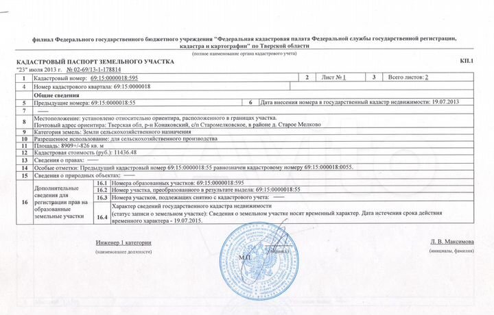 Участок 89 сот. (СНТ, ДНП)